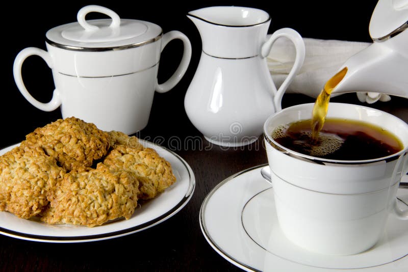 Pouring a cup of tea