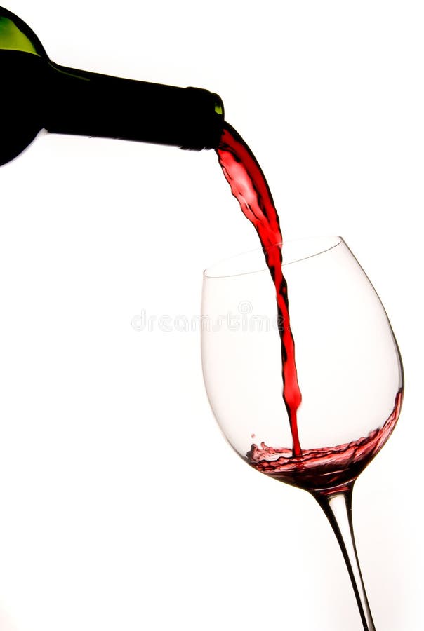 Pouring a Glass of Red Wine