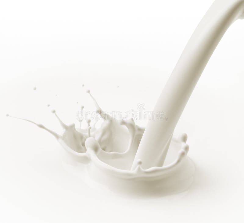 Pouring milk