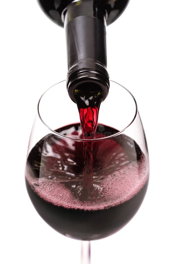 Pouring red wine stock image. Image of splashing, alcoholic 69041565