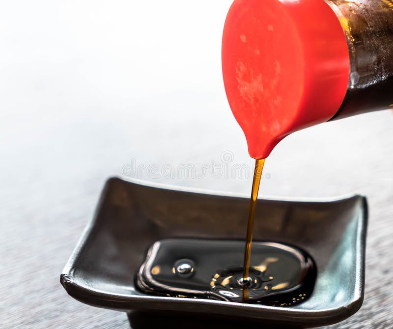 Pouring soy sauce stock photo. Image of tasty, diet, glass 96445398