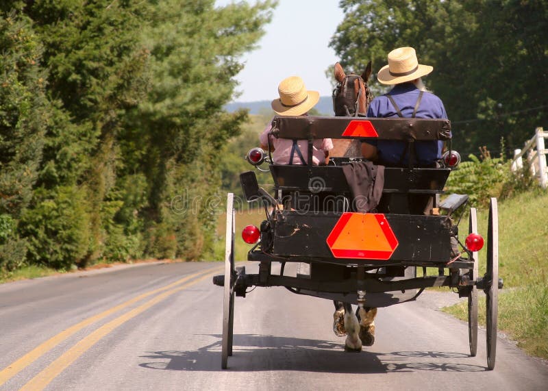 Poussette amish photos libres de droits Poussette amish photos libres de droits