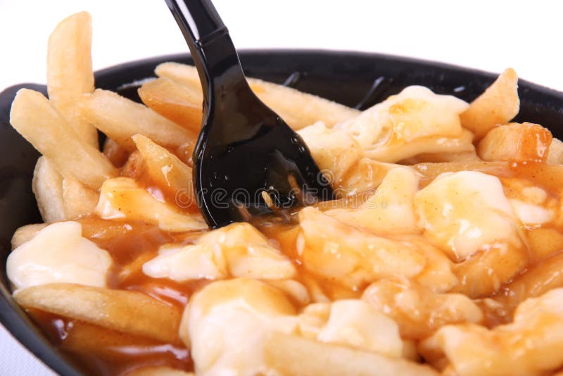 Poutine quebec meal royalty free stock photography