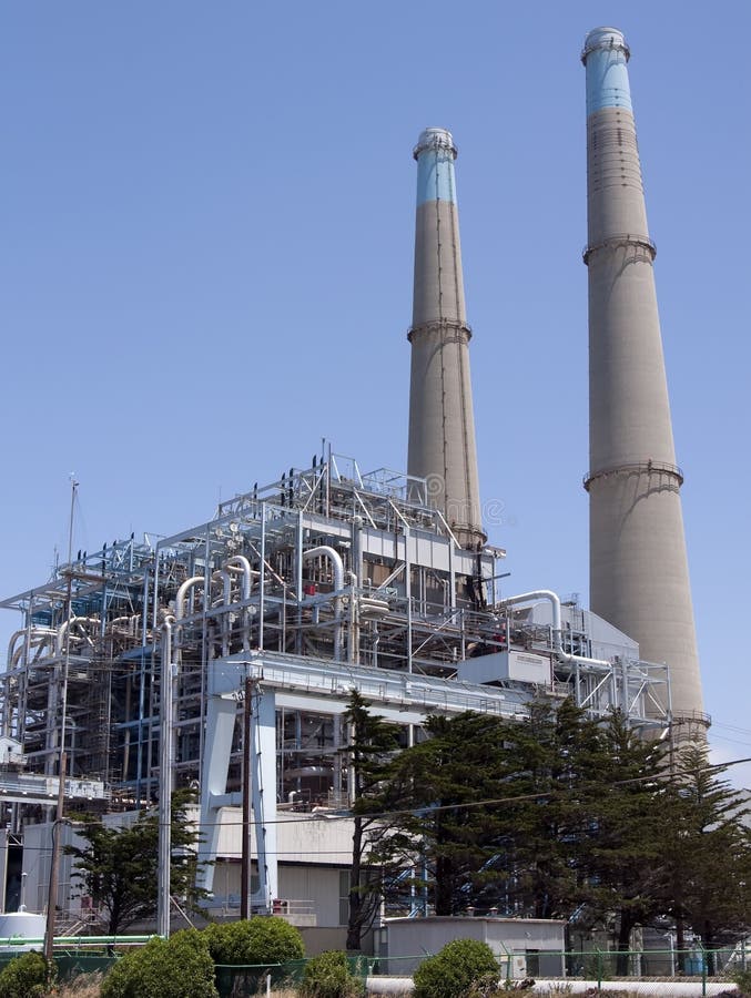 Centrale électrique au charbon photographie stock