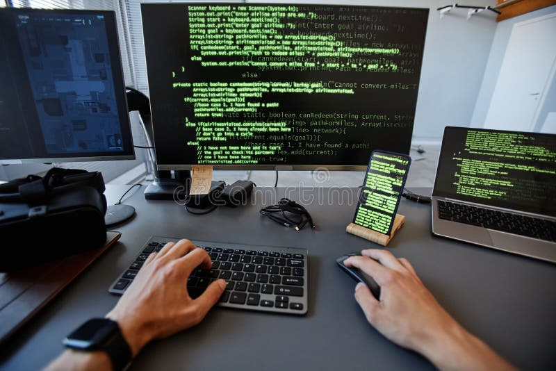 Computer Programmer Pov stock photo. Image of programmer - 259365304