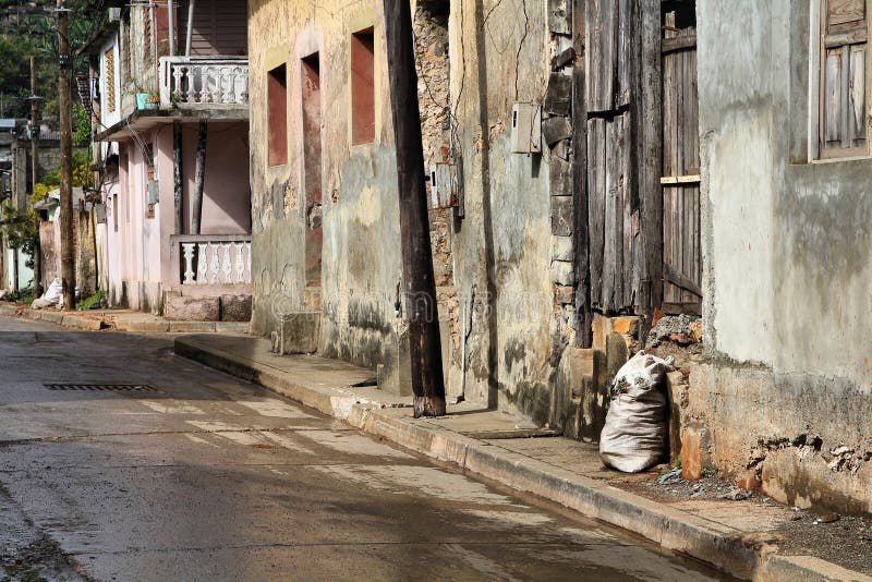 Poverty in Cuba stock image. Image of destination, building 25227357