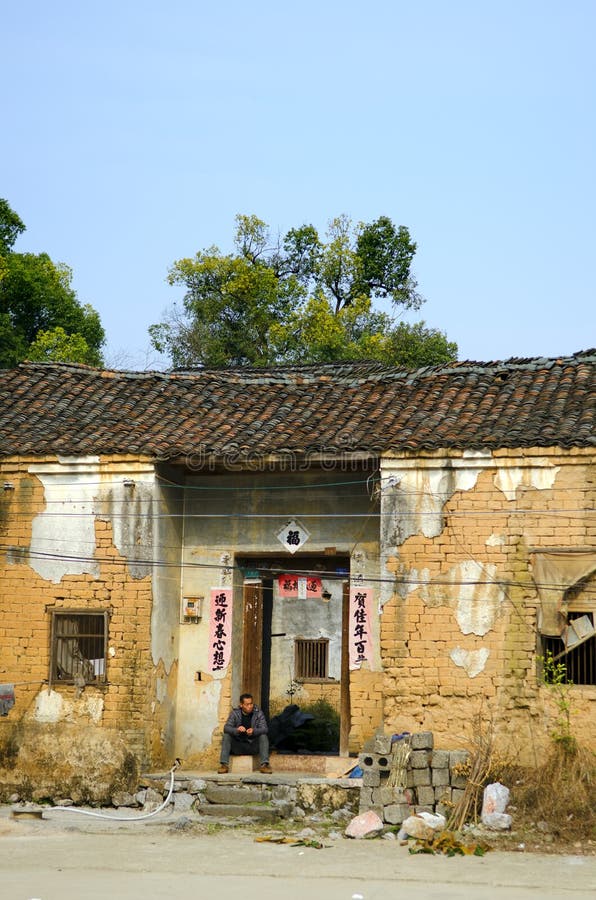 Poverty Poor Housing in a Village in China Editorial Photo Image of livestock, poverty 77391016