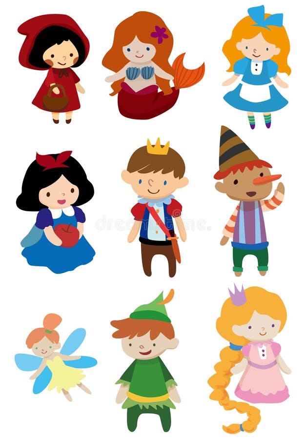 Desenhos animados, história de pessoas ilustração do vetor