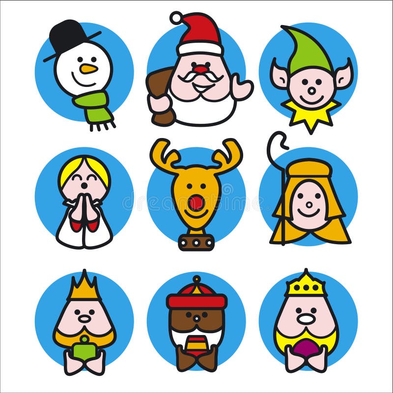 Povos do Natal ilustração do vetor Povos do Natal ilustração do vetor