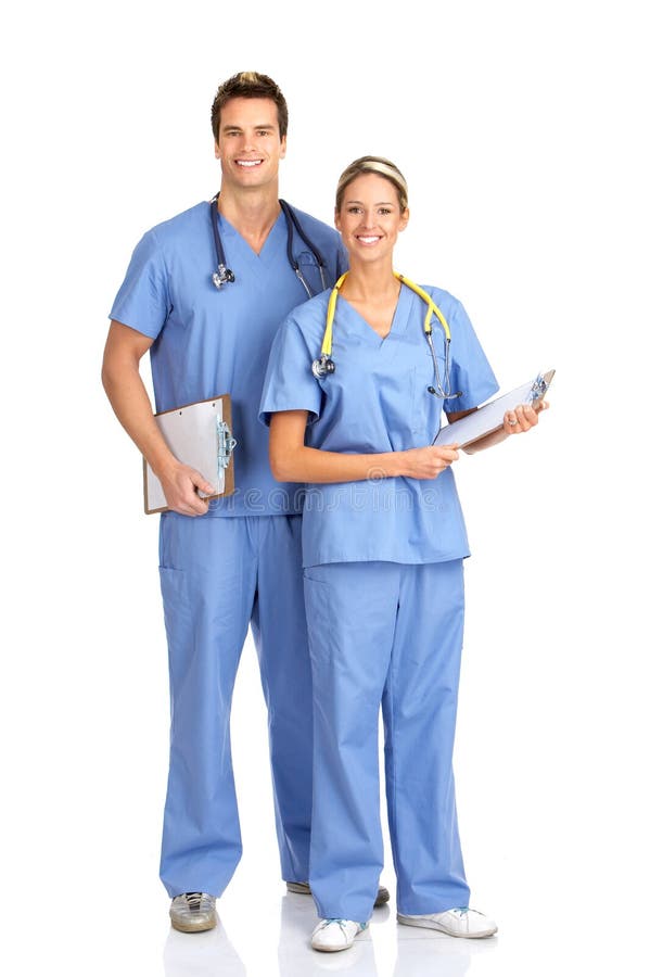 Pessoas médicas sorridentes fotos de stock