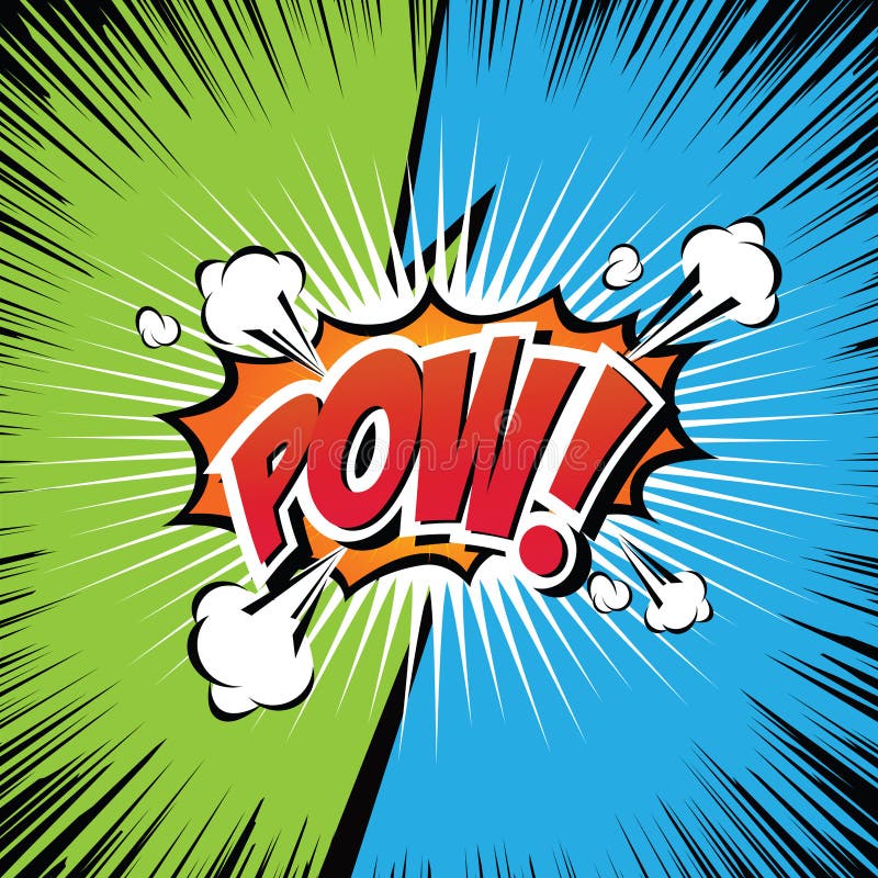 Pow! Comic Speech Bubble, Cartoon. Stock Vector Illustration of comic, graphic 90133741