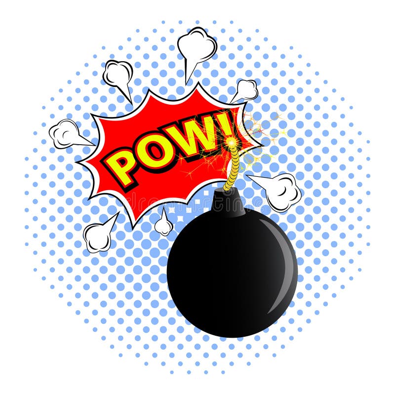 POW! Comic Speech Bubble, Cartoon. Stock Vector Illustration of book, stylish 95954789