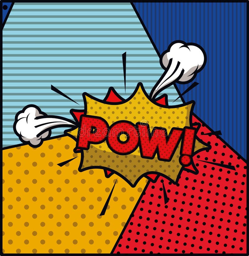 Pow word pop art style expression vectoR vector illustration Pow word pop art style expression vectoR vector illustration