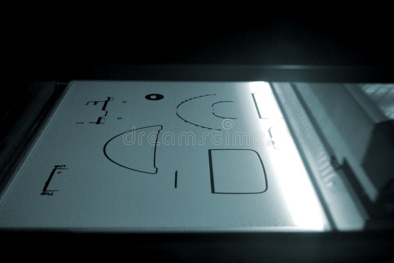 Powder 3D Printer Printing Models from White Powder Polyamide Closeup