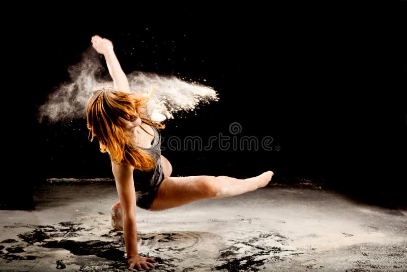 Powder dancer expressive movement