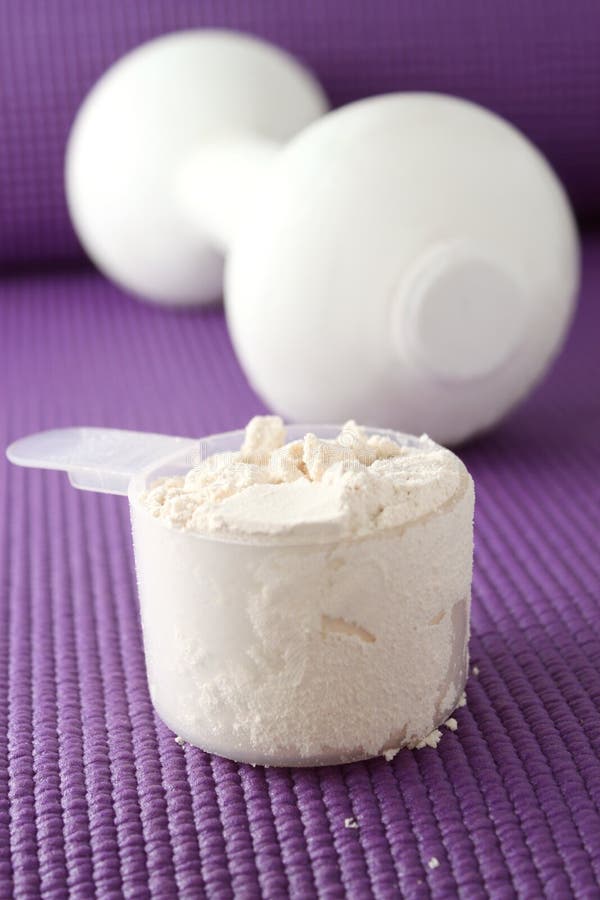 Powder protein at the gym stock image. Image of healthy 13163673