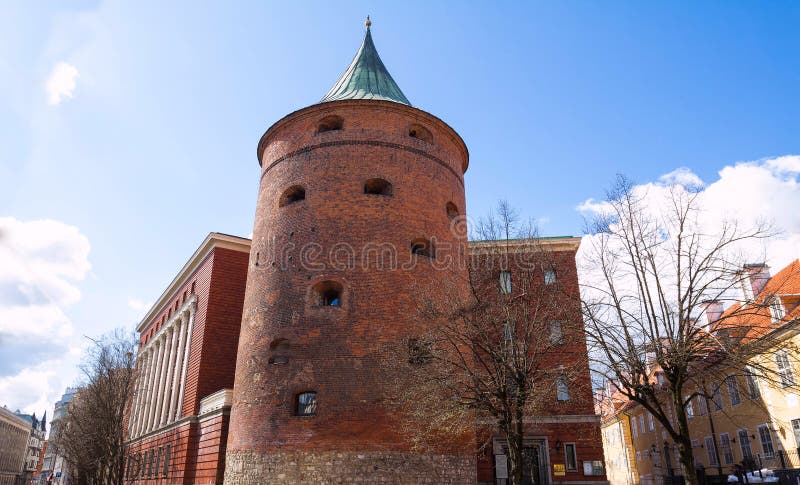 Powder Tower in Riga, Latvia. since 1940 Included To the Structure of