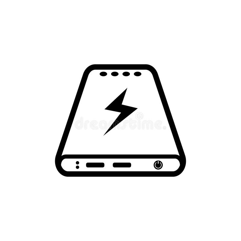Power bank icon,vector illustration design royalty free illustration