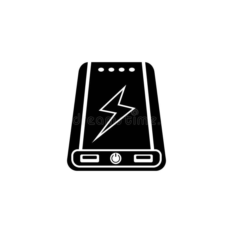 Power bank icon,vector illustration design stock illustration