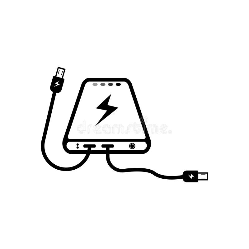 Power bank icon,vector illustration design royalty free illustration