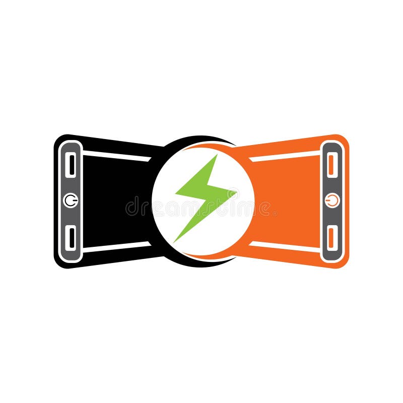 Power bank icon,vector illustration design stock illustration