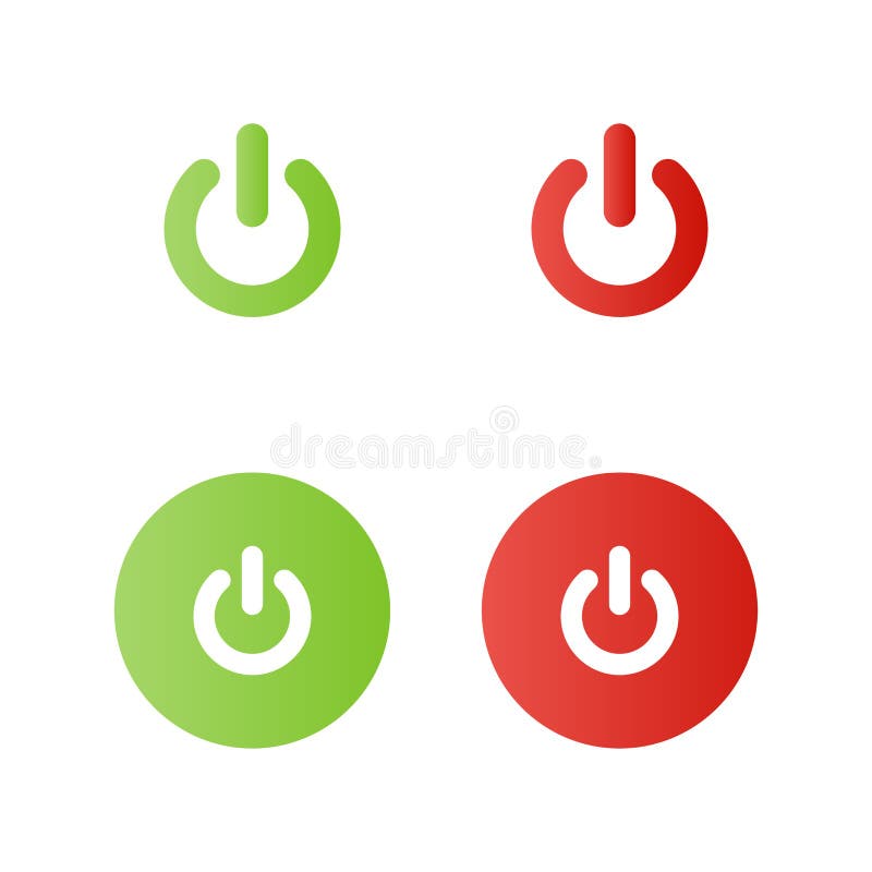 Free Vector  Flat red start button