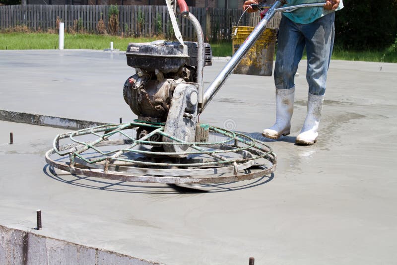 Power Concrete Finisher stock image. Image of operator - 42334833