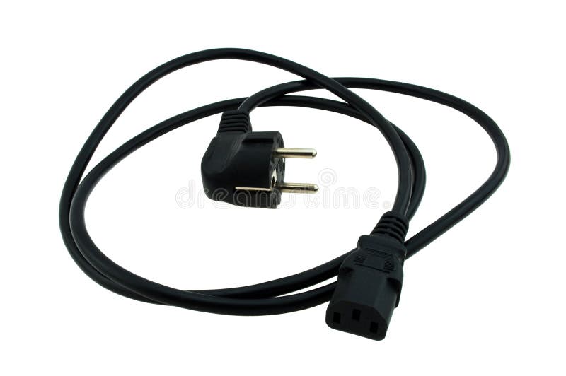 Power cord stock photos
