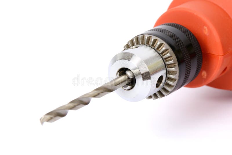 Power drill with bit