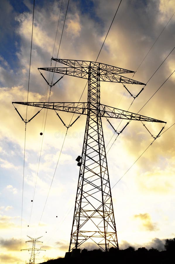Power Electric Tower stock image. Image of electricity 33986653