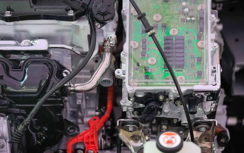 Power electronics control in Engine hybrid car