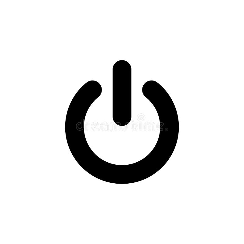 Power icon isolated on white background. Power Switch Icon. Start power icon vector illustration