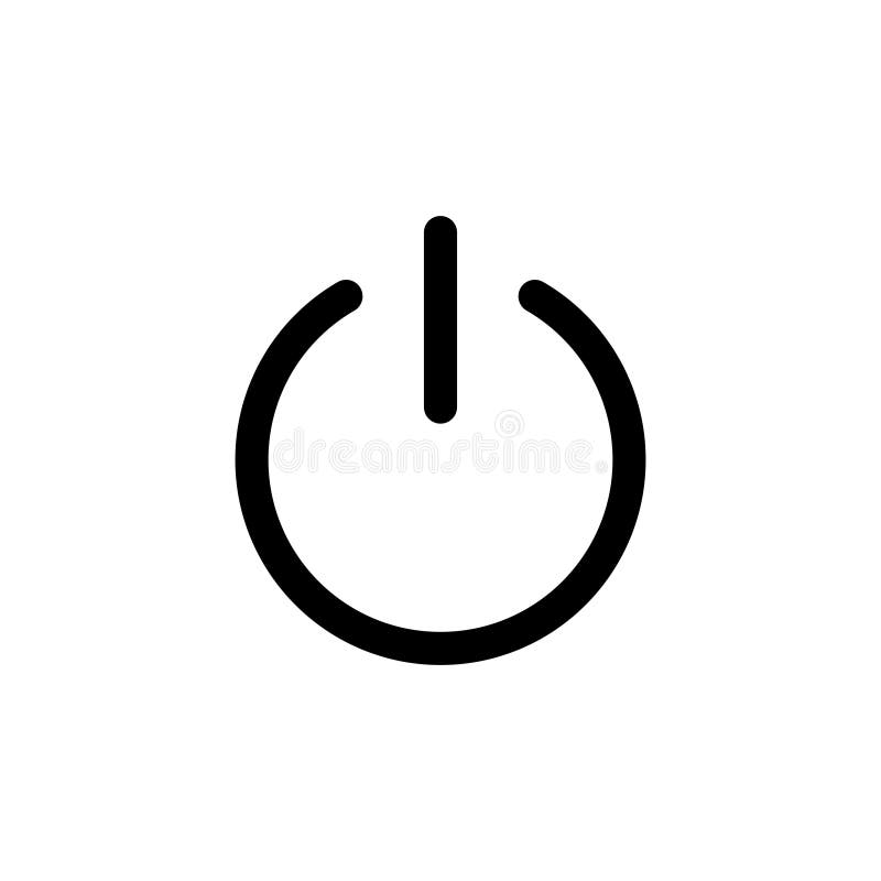 Power icon isolated on white background. Power Switch Icon. Start power icon vector illustration