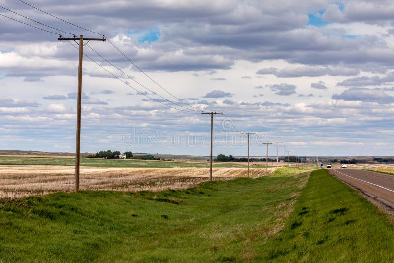 Electrical Wire In The Landscape Of Canada Stock Photo Image of supply, wire 154644168