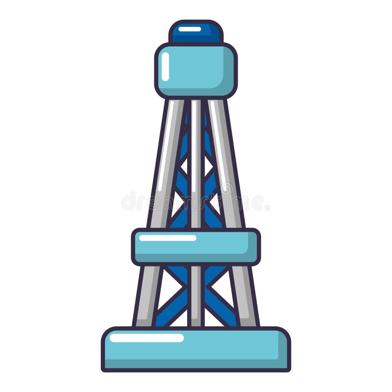 Power line icon, cartoon style. stock illustration