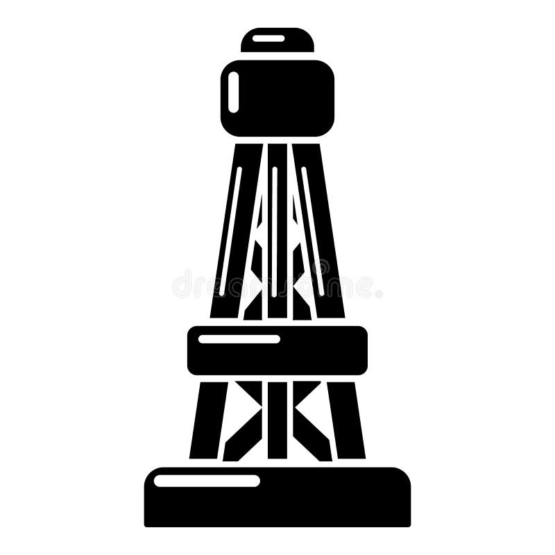 Power line icon, simple style. stock illustration