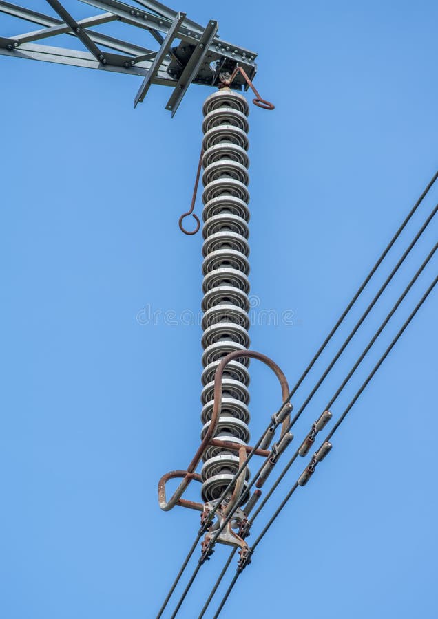 Power Line Insulator Close Up Stock Photo Image of powerline