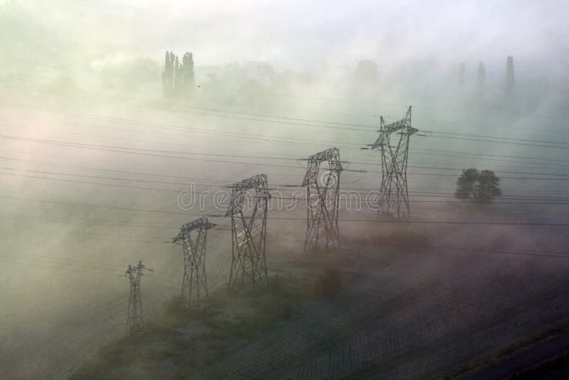 Power line pylons