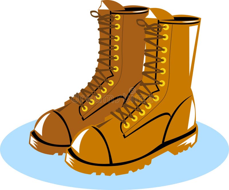 Power Lineman Working Boots Stock Illustration Illustration of power