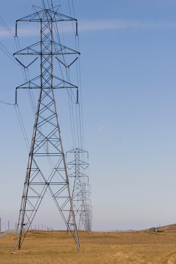 High Power Line in Colorado Mountains Stock Photo Image of equipment