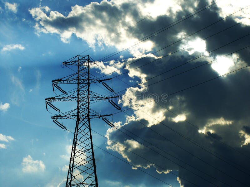 Power Lines stock image