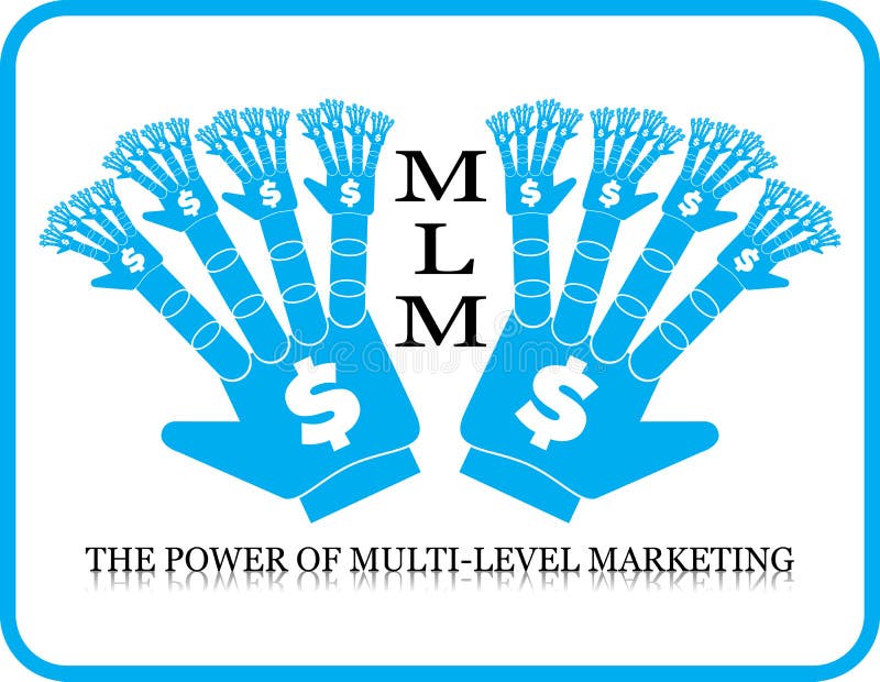 Power Of MLM Multilevel Marketing Hand Stock Vector Image 39274271