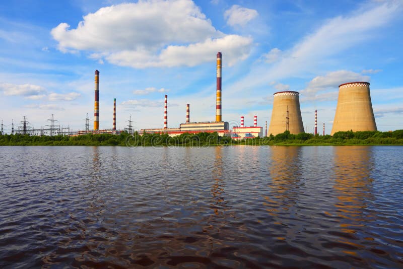 Power plant stock photo. Image of concepts, pollution - 28672066