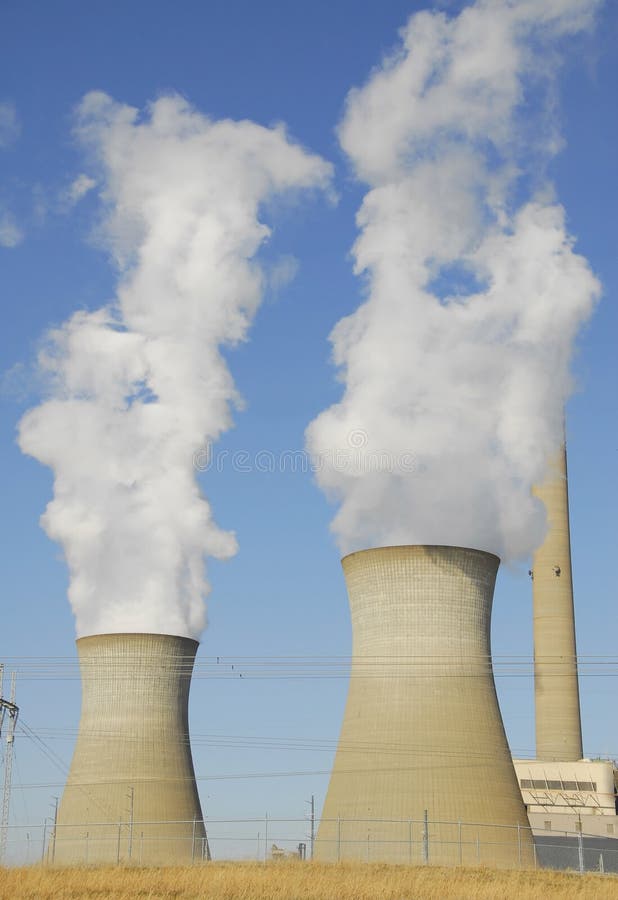 Power Plant Cooling Towers royalty free stock images