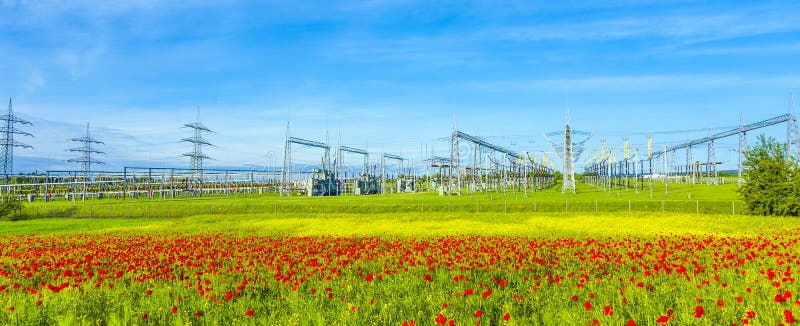 Power plant and distribution station