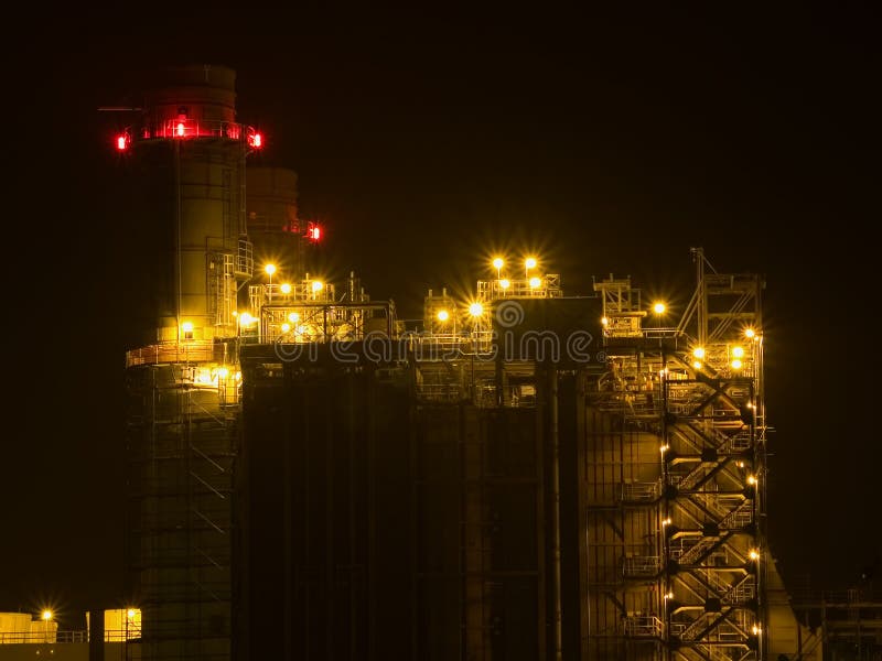 Power plant smoke stack