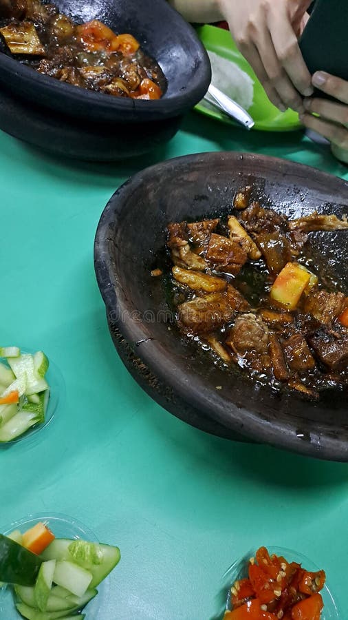 The Power of Spicy Food of Indonesia Stock Photo - Image of curry, meat