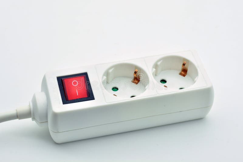 Power Strip Switch Turned on Stock Photo Image of aparatos, alarma