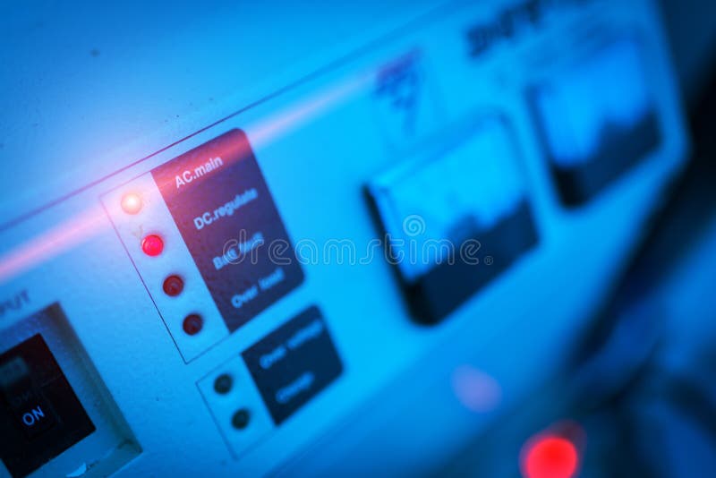 Power Supply in Data Center Room Stock Photo - Image of technology