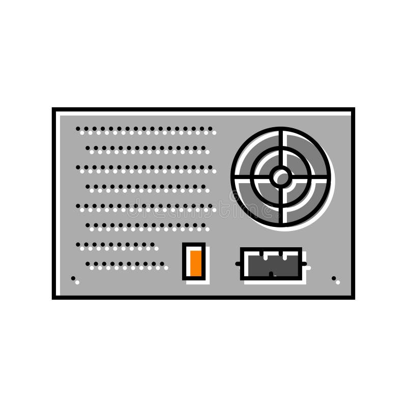 Power supply electrical engineer color icon vector illustration vector illustration